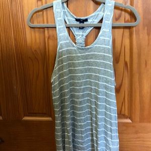 Gap grey cross back tank top